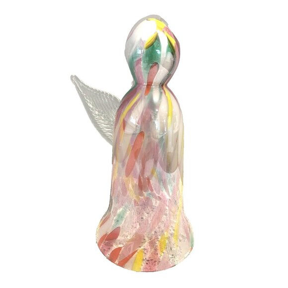 Zorza Hand Made Blown 10" Art Glass Angel Made In Poland - Picture 1 of 8